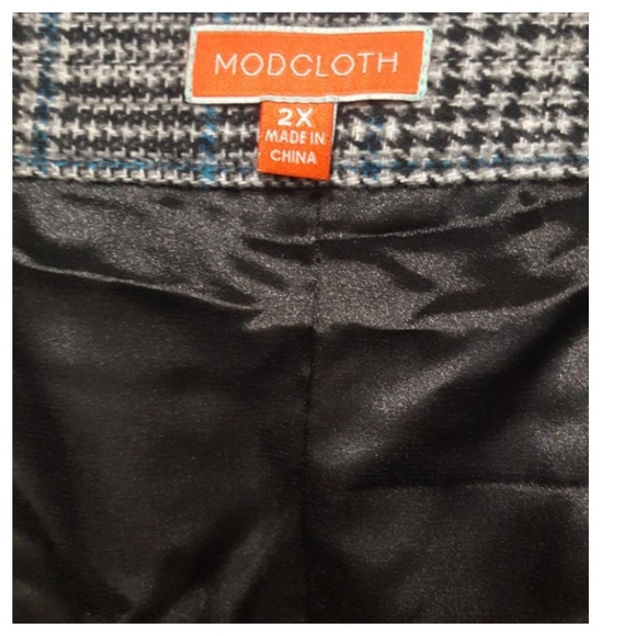 MODCLOTH Brisk-Taker Wool Mini Skirt Sz 2X EUC - Picture 8 of 9